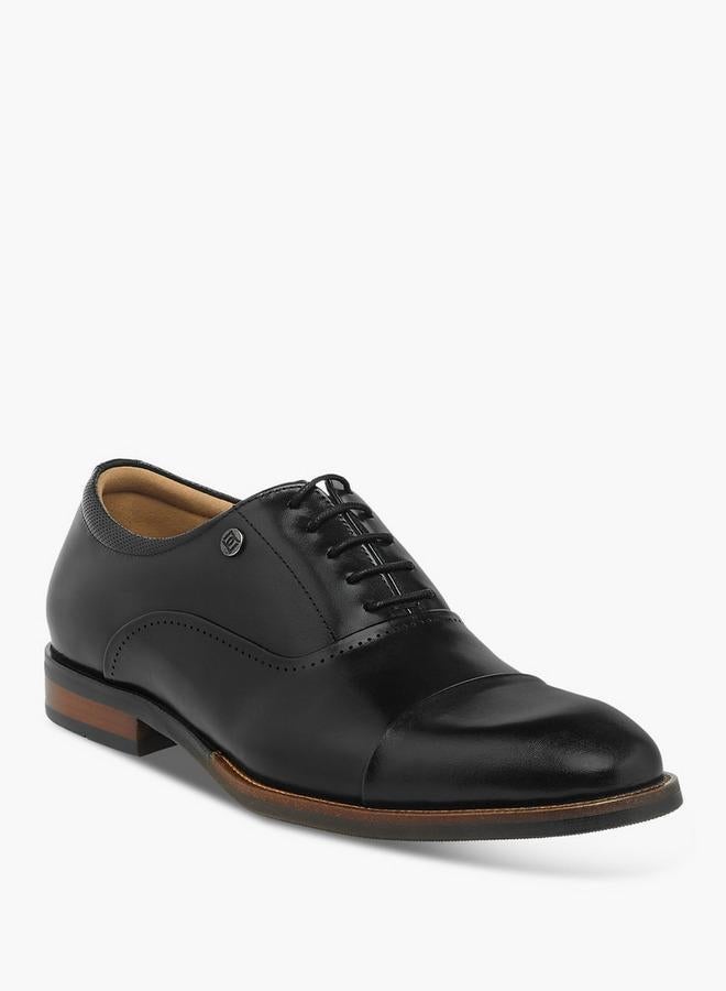 DUCHINI Men Lace-Up Leather Oxford Shoes - Image 2