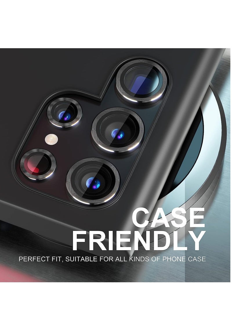 Raxoom Samsung Galaxy S23 Ultra Camera Lens Protector, Scratch-Resistant Tempered Glass with Alloy Edge Camera Cover Screen Protector - Image 4