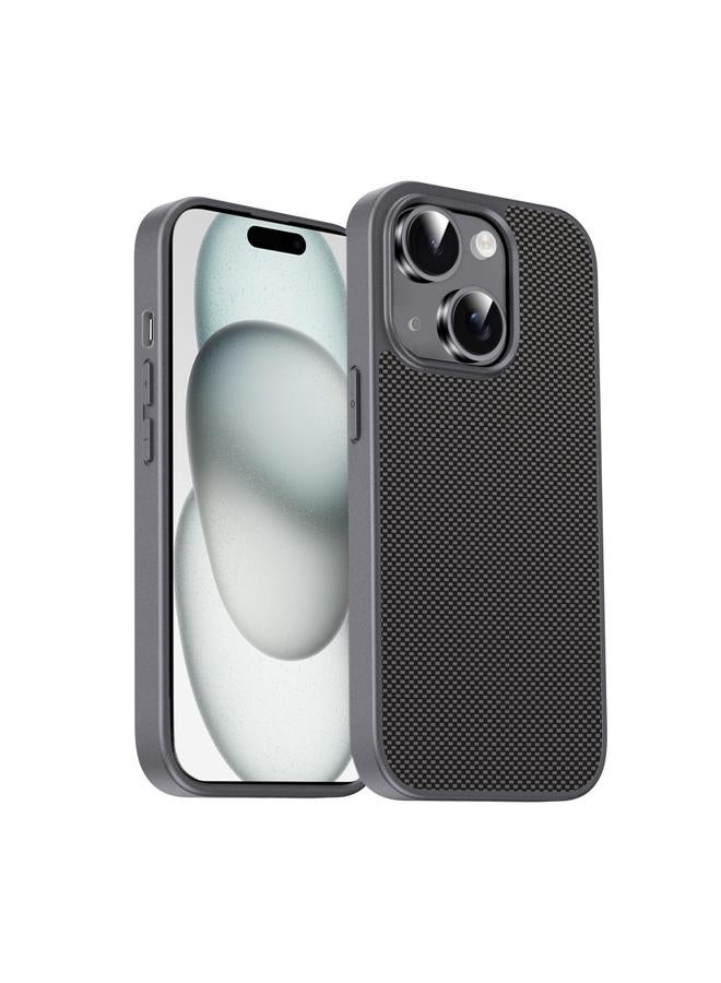 اس-توب جراب لهاتف iPhone 15 Plus من سلسلة Pita مصنوع من مادة TPU + PC - Image 1