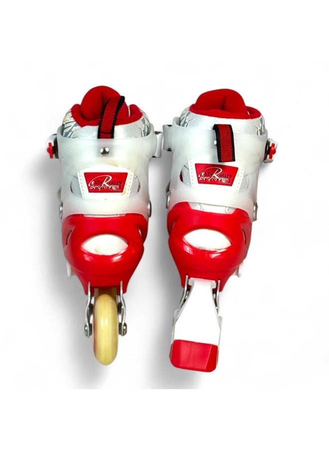 سبورت كيو سكيت تزلج مريح قابل للتعديل  من  سبورت كيو مع عجلة امامية LED وعجلات صف واحد قابل للتعديل الي 4 عجلات ، احذية تزلج للمبتدئين والاطفال والمراهقين - Image 3