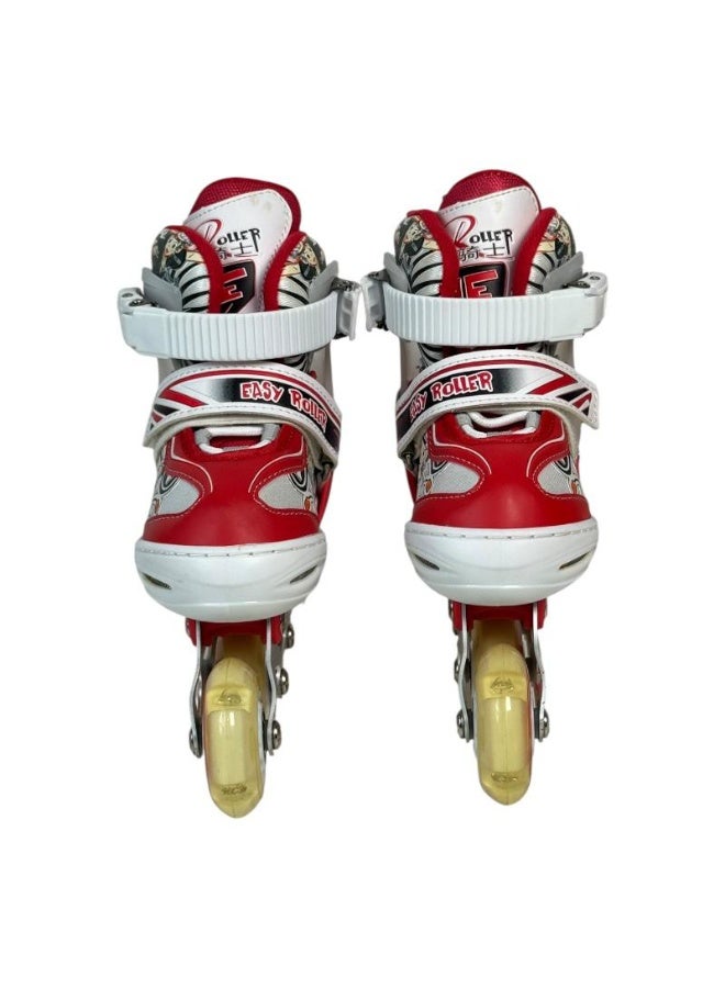 سبورت كيو سكيت تزلج مريح قابل للتعديل  من  سبورت كيو مع عجلة امامية LED وعجلات صف واحد قابل للتعديل الي 4 عجلات ، احذية تزلج للمبتدئين والاطفال والمراهقين - Image 2