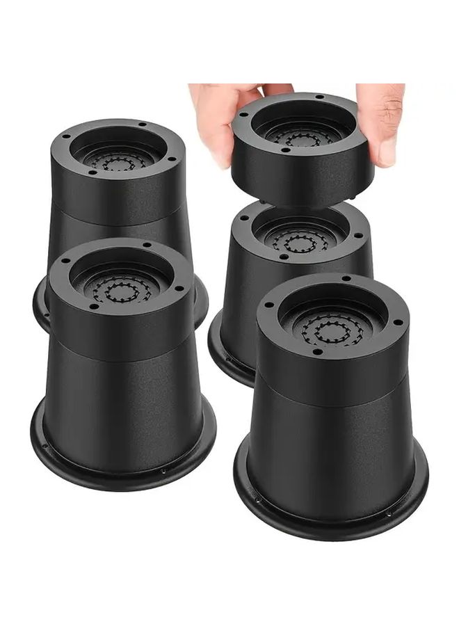 Adjustable Round Bottom Furniture Tube 6 Piece Set For Bed Sofa Chair TV Stand - Image 1