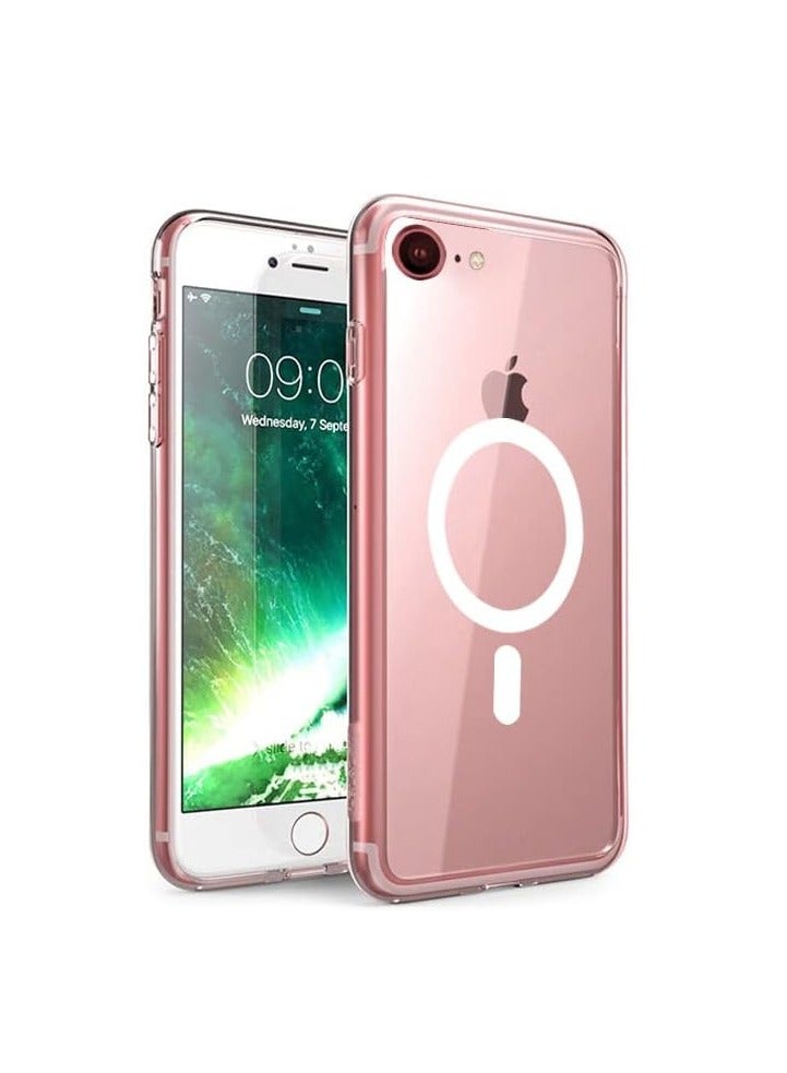 Magnetic Phone Case with MagSafe Wireless Charging Shockproof Protective Case for iPhone 8/ 7 SE 2 /SE 3 4.7  Clear