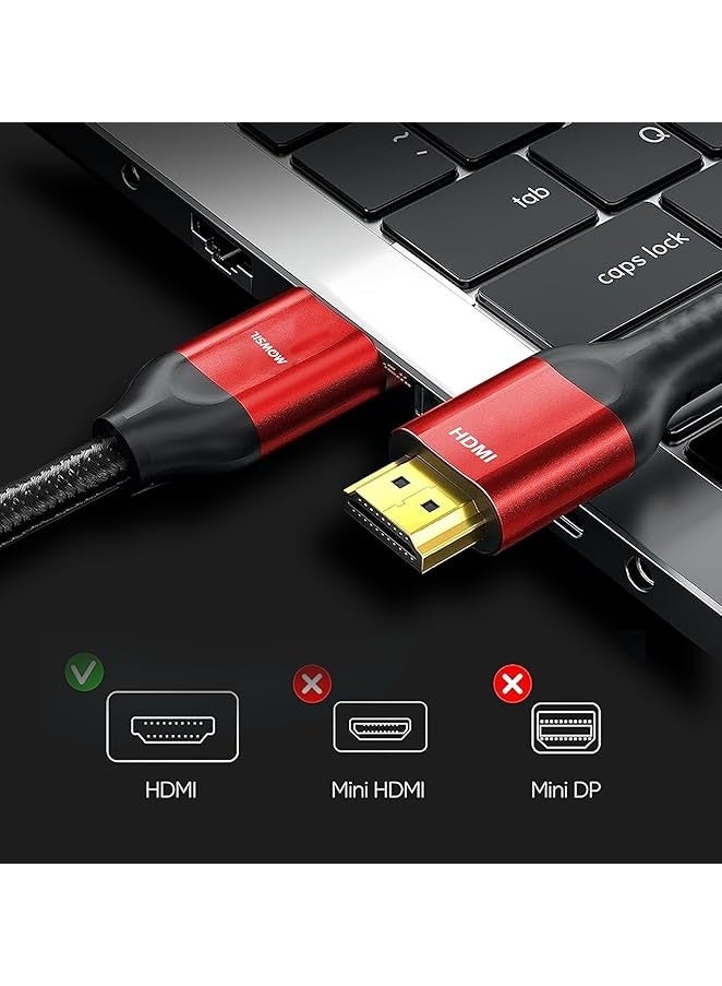 Mowsil HDMI Cable 18Gbps High-Speed 4K @30Hz 1.4 Cable 2Mtr, HDMI to HDMI Video Wire Compatible with Set-top-box, PS-3/4, TV, Projector, Display, Laptop - Image 5