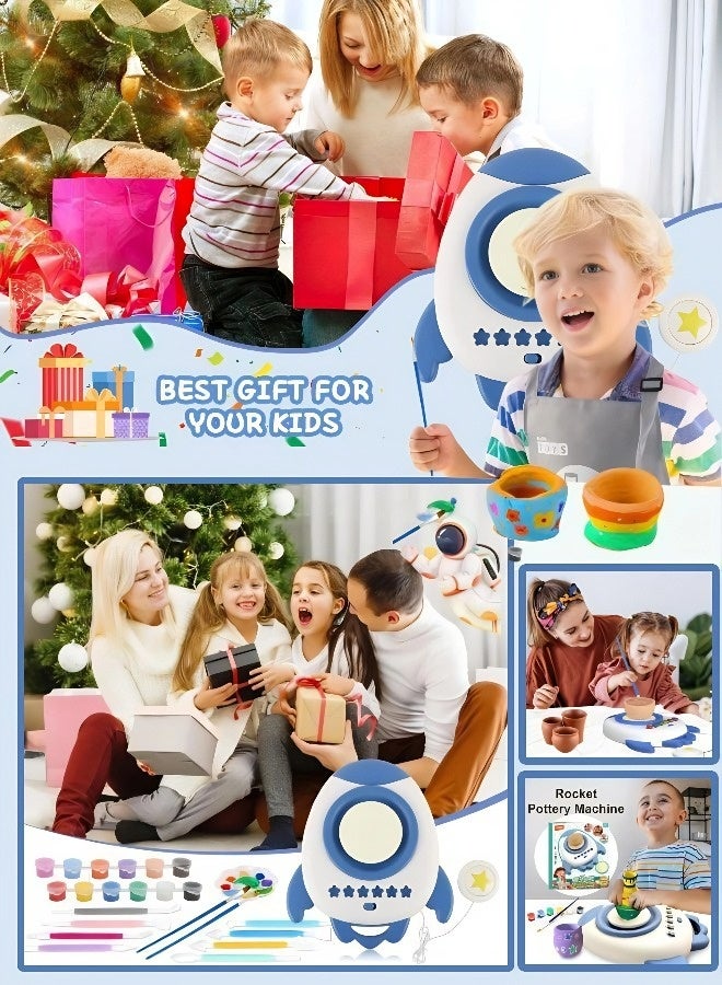 Children's Electric Pottery Set, with Clay Painting Kit, DIY Creative Educational Toy, Fun Birthday/Holiday Gift for Children 3+ (e.g., Eid al-Fitr, Children's Day, etc.) - Image 5