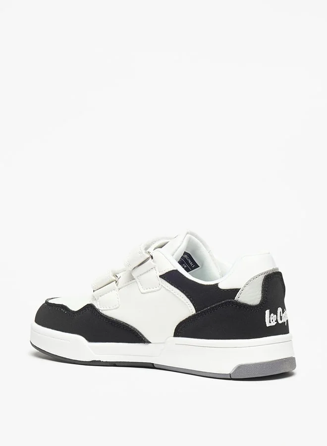 Lee Cooper Boys' Colourblock Sneakers with Hook and Loop Closure