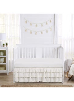 Sweet Jojo Designs Sweet Jojo Designs Ivory Boho Bohemian Girl Baby Nursery Crib Bed Skirt Dust Ruffle  - Image 2