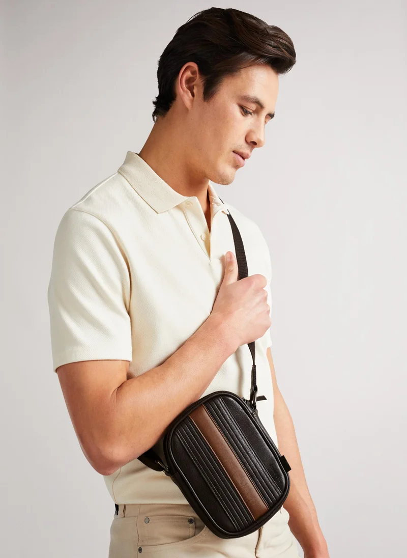 Ted Baker Evver Striped Pu Flight Bag