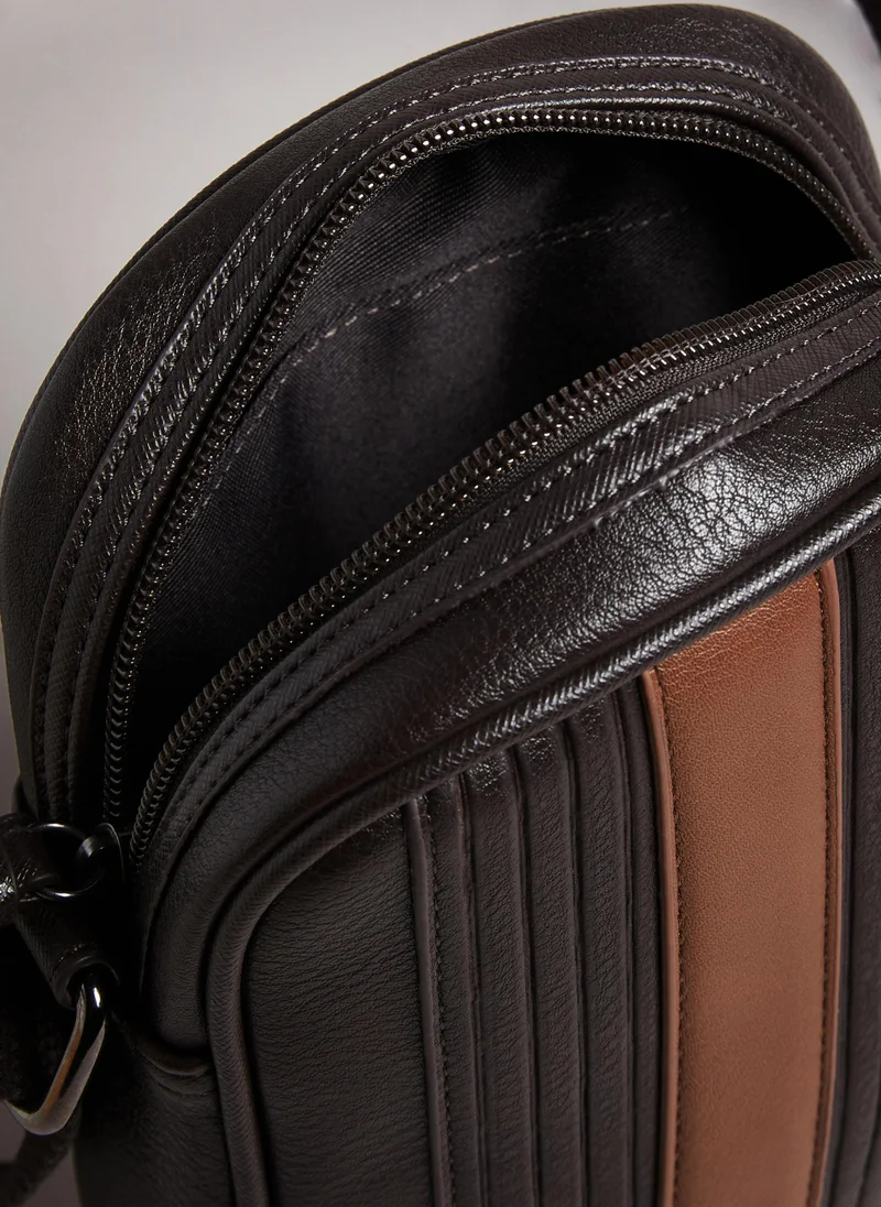 Ted Baker Evver Striped Pu Flight Bag