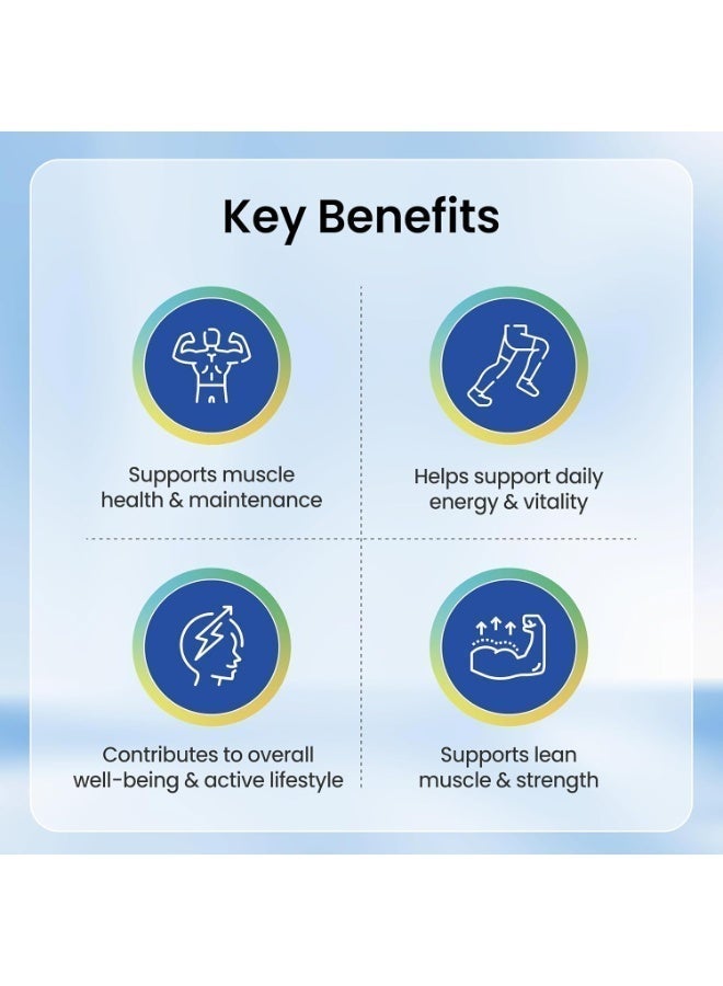 MyoKi Muscle Support Powder – Science-Backed Supplement for Lean Muscle, Strength & Mobility – Novel Formula for Muscle Health & Loss Support – 0.1 oz / 3 g Stick Packs, 30 Count - Image 4
