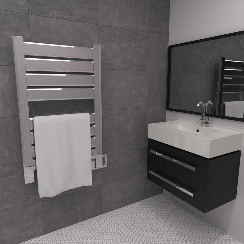 Amba Amba Vega Heated Towel Warmer Polished Stainless 26 14 W X 39 H X 3 58 D  - Image 3