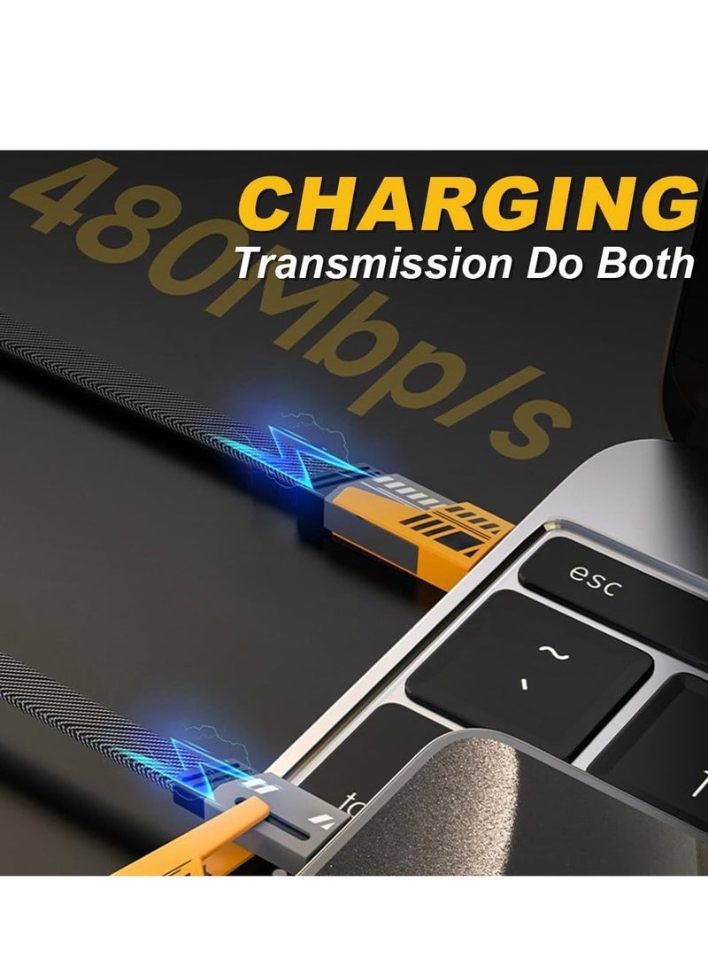 JAJEEK 4 in 1 Multi Charging Cable, 120CM [65W] Fast Charging for iPhone 16/15/14/13 Pro Max, Airpods, iWatch, iPad, MacBook, Samsung S24/S23/S22 & Google, 2M Length - Image 5