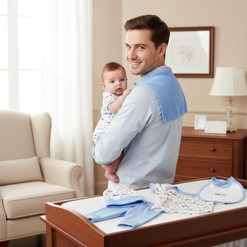 VParents Honey Punch New Born Baby Gift Set (Blue, Pack of 10) - Image 5