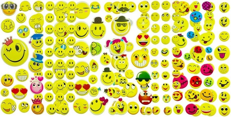 Gifting Square GS (10) Sheets JUST Smiley Emoji Face Expressions Funny Art N Craft School Teachers Office Stickers - Image 3