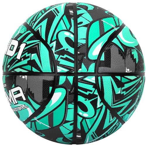 AND1 Enigma 285 Basketball Intermediate Rubber Streetball for IndoorOutdoor Play Includes Pump Official Womens High School College Size 6 - Image 3