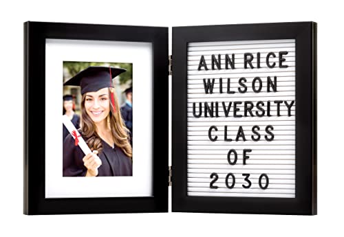 Kate & Milo Graduation Tassel Letterboard Picture Frame, Includes 170 Letters and Symbols for Customization, Graduation Gift Ideas, Grad Party Décor, 4x6 Photo Insert - Image 2