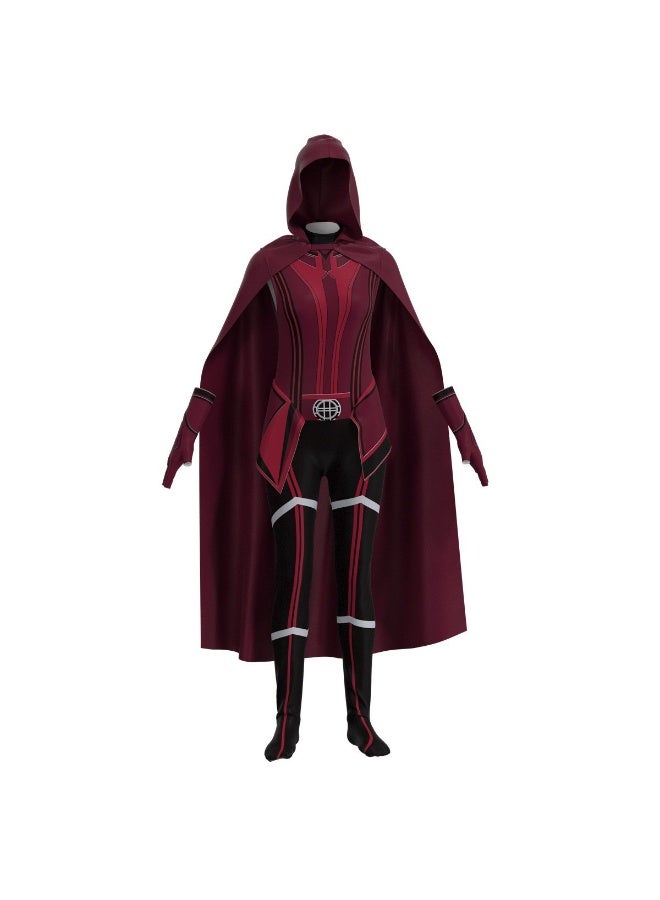 NIBEMINENT Visual Scarlet Witch costumes with headbands and capes, a variety of types of anime role-playing overcoats - Image 1
