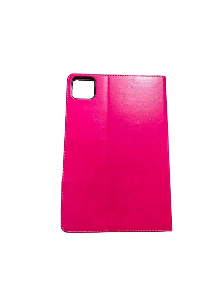 Case For Xiaomi Pad 6 / Xiaomi Pad 6 Pro (11 inch 2023) PU Leather Case Stylish Protective Cover Multiple Viewing Angles - Pink  - Image 4