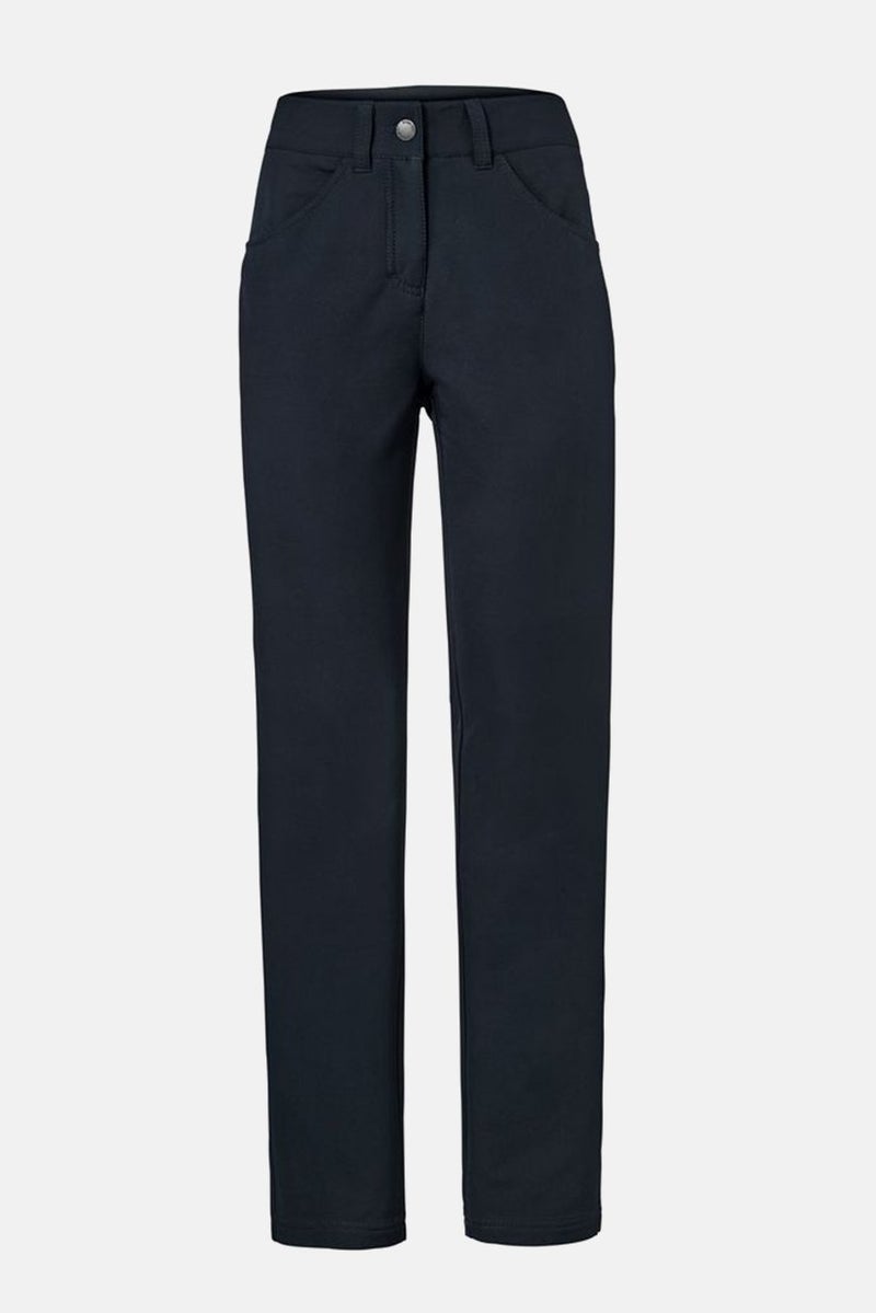 Tchibo Women Regular Fit Solid Stretchable Thermal Pants, Navy - Image 2
