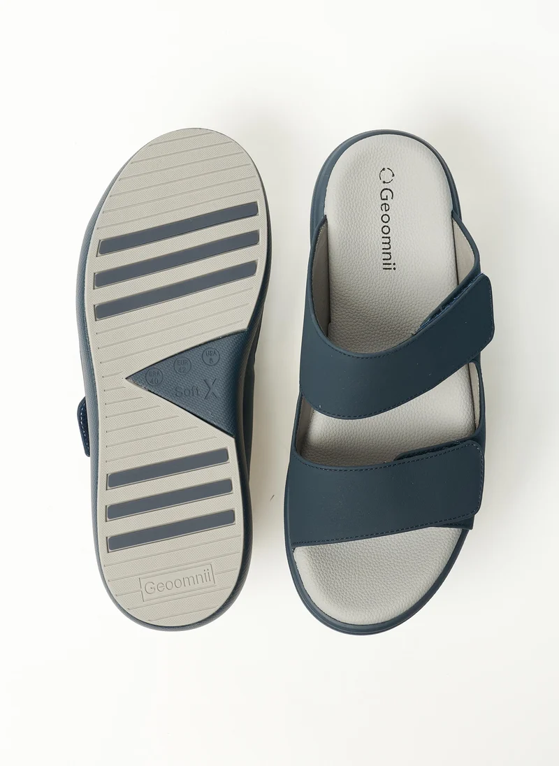Geoomnii NAVY Geoomnii Mens Arabic Sandals Navy for Men | Best Price UAE
