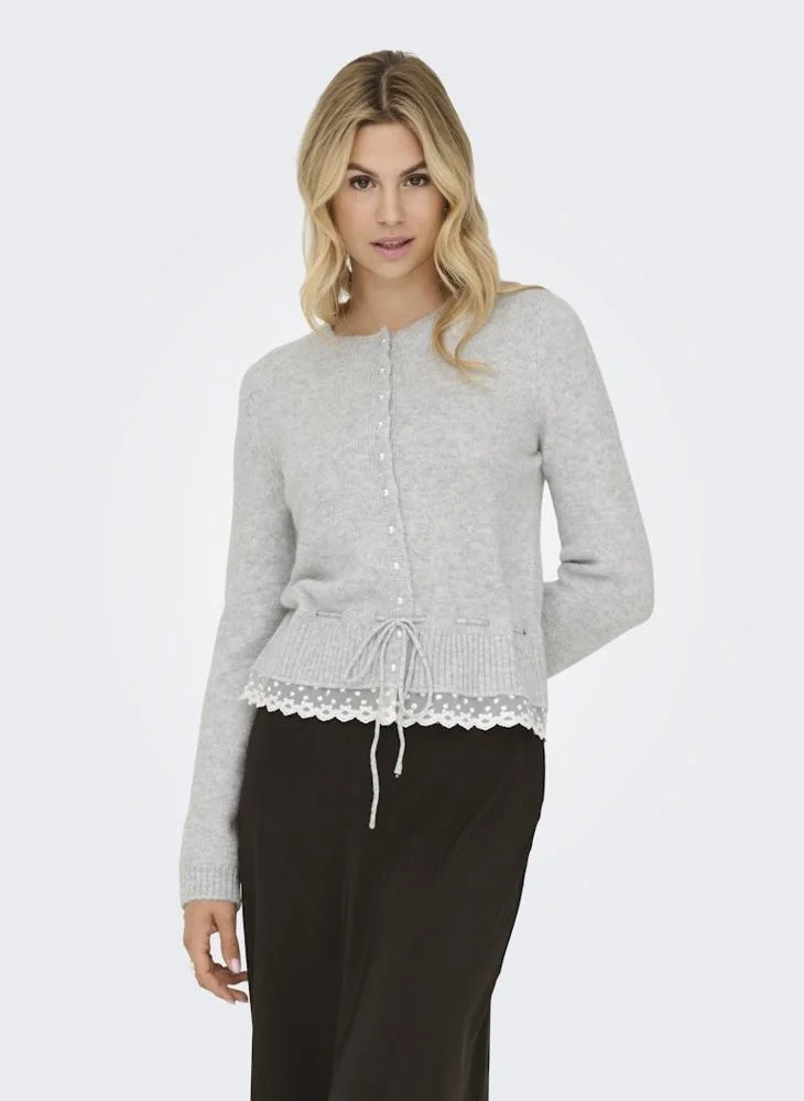Only Onlcher Crew Neck Knitted Cardigan