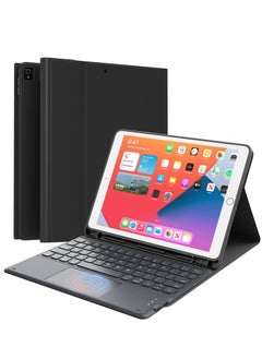 Smart iPad Keyboard 5th Generation Keyboard for iPad 6th Generation 5th Gen 9.7 Air 2 Inch Smart Trackpad Detachable Wireless with Pencil Holder Flip Stand Keyboard Case for iPad 5th 6th Gen 9.7” Black  - Image 1