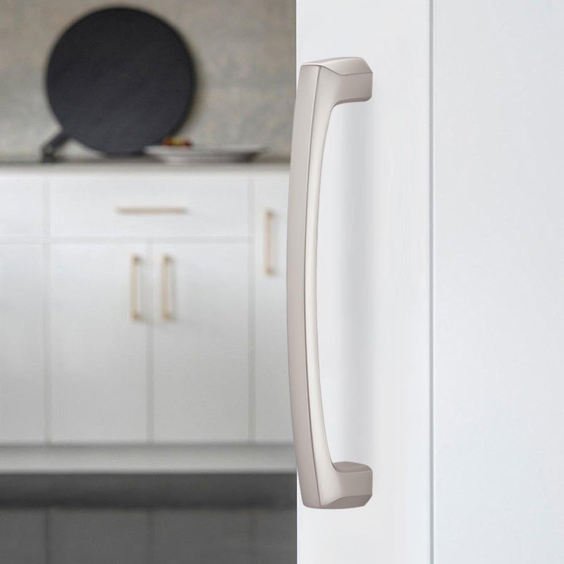 BUKOBYHE 10 Pack 5 Inch Kitchen Cabinet Handles Brushed Satin Nickel Cabinet Pulls Silver Drawer Pulls Zinc Alloy Kitchen Hardware - Image 3