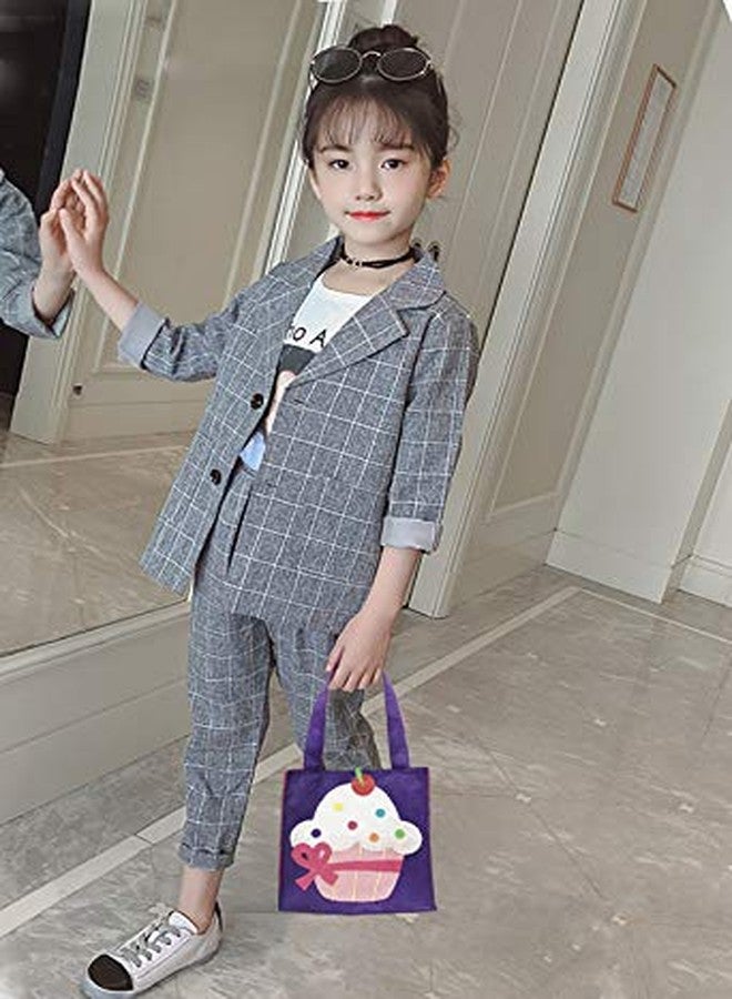 Li'll Pumpkins™ Purple Cupcake Felt tote - Image 2