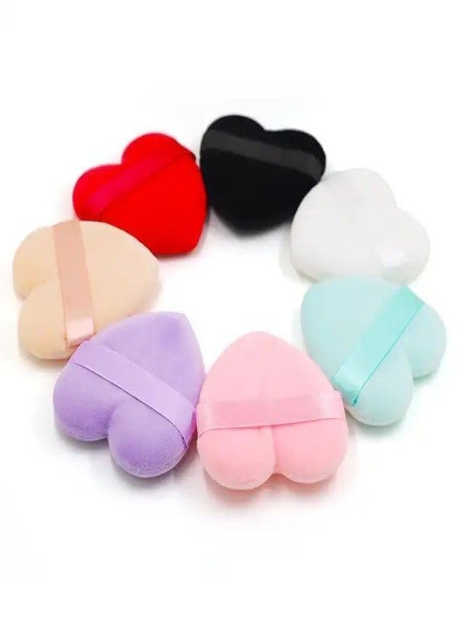 BAOER Heart Shape Makeup Sponge Puff - Innovative Fusion of Round and Triangle Design for Cream, Blush, and Foundation Application - Facial Beauty Blender Puff 3pc - Image 1