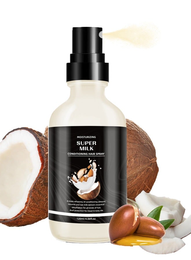 Almond, Coconut and Oatmeal Triple Nourishing Hair Care Essential Oil - 120ml, Desert Grade Repair formula, smooth, anti-frizz, resistant to wind, sand and dryness, suitable for both men and women