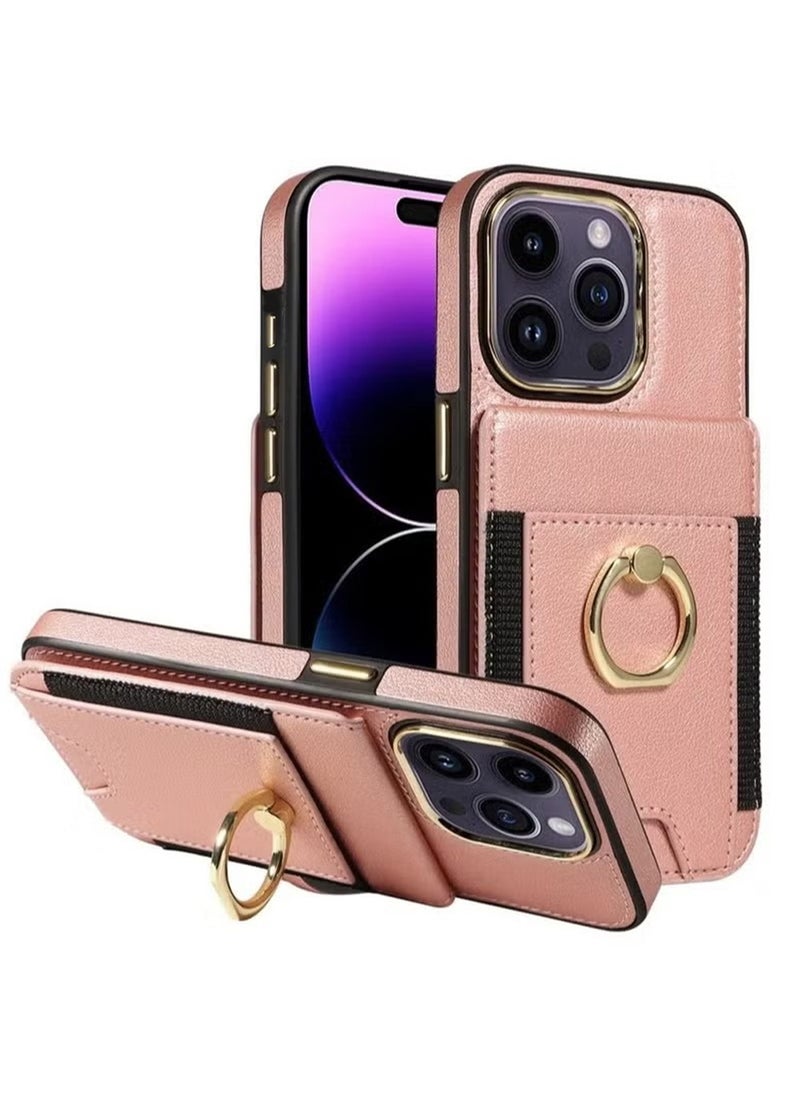 X-level iPhone 15 Pro Max/iPhone 15 Ultra Case Wallet With Credit Card Cover With Flip Premium Leather Phone Ring Stand Holder Kickstand Heavy Duty Protective Cover Accessories Protection  - Image 1