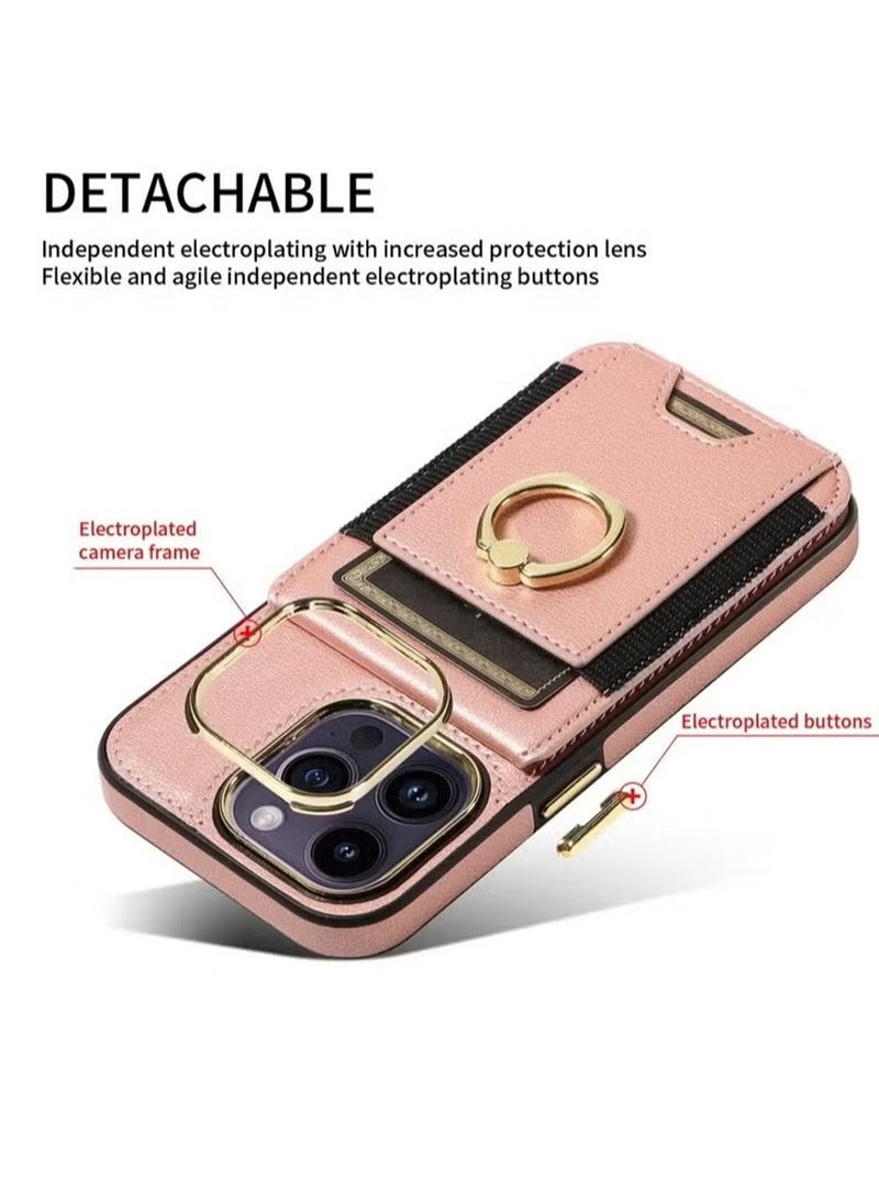 X-level iPhone 15 Pro Max/iPhone 15 Ultra Case Wallet With Credit Card Cover With Flip Premium Leather Phone Ring Stand Holder Kickstand Heavy Duty Protective Cover Accessories Protection  - Image 3