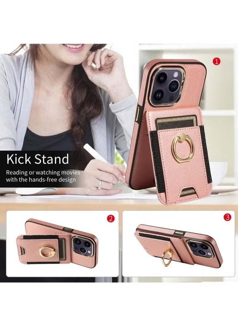 X-level iPhone 15 Pro Max/iPhone 15 Ultra Case Wallet With Credit Card Cover With Flip Premium Leather Phone Ring Stand Holder Kickstand Heavy Duty Protective Cover Accessories Protection  - Image 5