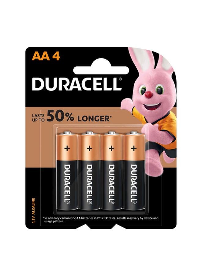 Duracell 4-Piece Long Lasting High Performance AA Alkaline Battery Set Black and Copper - Image 2