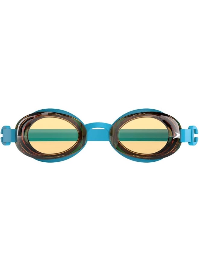 Speedo Speedo Jet Junior 2.0 Swimming Goggles for Kids - Azure Blue/Parrot - Premium Goggles for Performance, Durability and Everyday Use - Image 2