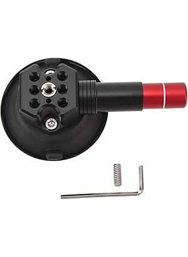 Aluminum Alloy Car Phone Mount with 20kg Suction Cup for Windshield Metal Ceramic Surfaces - Image 1