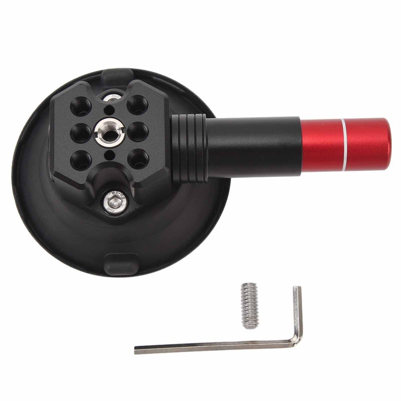 Aluminum Alloy Car Phone Mount with 20kg Suction Cup for Windshield Metal Ceramic Surfaces - Image 2