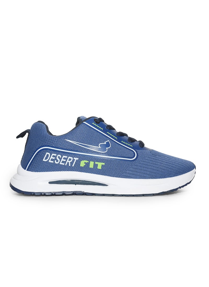 Desert Men's Sportive Knit Sneakers – Stylish Printed Design  - Image 1