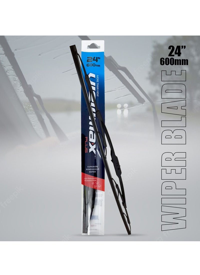 Viewmax Windshield Car Wiper Blades, Powerful Performance Conventional Wiper Blades - VIEW MAX - (24" 600mm)  - Image 1