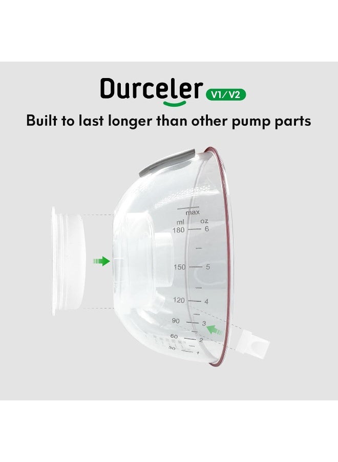 Durceler Replacement 4 Duckbill Valves/Duck Bill Valve & 2 Silicone Membrane/Diaphragm Compatible with Momcozy V1 / V2 Wearable Breast Pump - Image 5