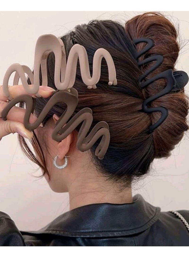 2 قطع توكة وقفاش شعر زجزاج – ألوان عصريه مميزه - Image 1