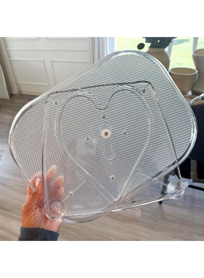 LAMU Lazy Susan Organizer Turntable 15.67''x11.7'' for Refrigerator Organizers and Storage, Fridge Organizer, Condiment Organizer for Kitchen, Table Top, Cabinet, Pantry, Countertop, 1 Pack - Image 1