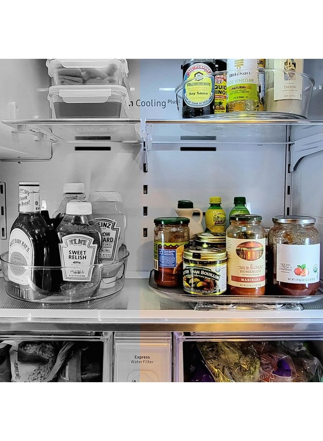 LAMU Lazy Susan Organizer Turntable 15.67''x11.7'' for Refrigerator Organizers and Storage, Fridge Organizer, Condiment Organizer for Kitchen, Table Top, Cabinet, Pantry, Countertop, 1 Pack - Image 5