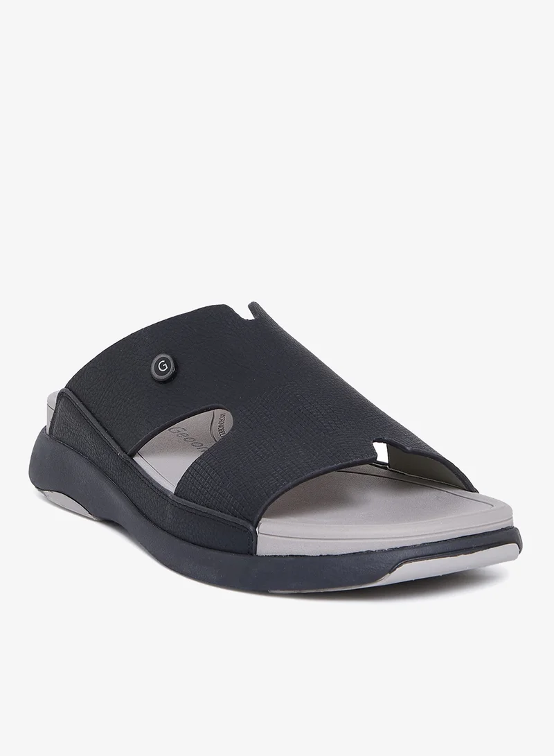 جيومني صنادل عربية مريحة للرجال – صنادل كلاسيكية مفتوحة الأصابع مع سرير مبطن للارتداء اليومي