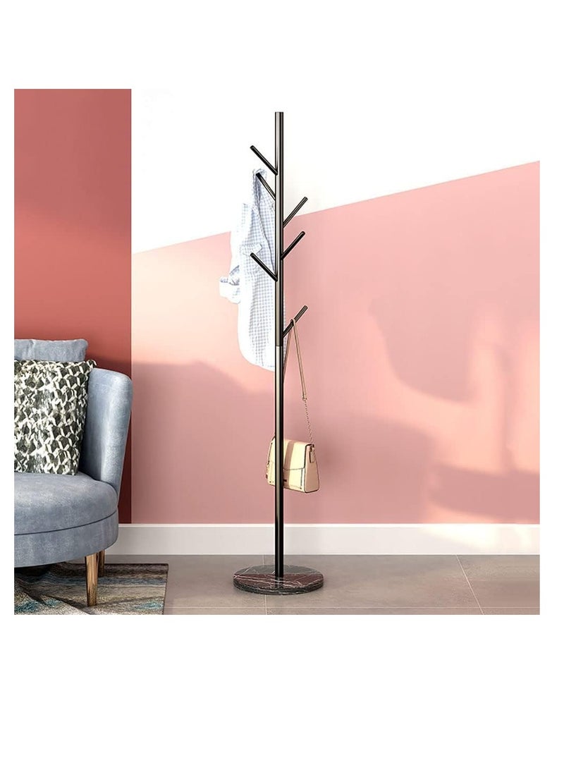 Generic Freestanding Coat Rack Multifunction Entryway Organizer Metal Tree Stand Rack Hanger For Clothes Scarves Backpacks Umbrellas Bags Hats - Black Branches  - Image 3
