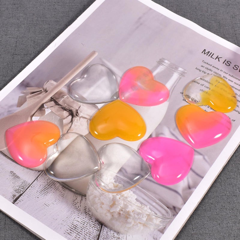 DD-life 2 Pcs Heart Silicone Mold, Mixed Size Heart-Shaped Casting Jewelry Mold for Making Earrings & Jewelry Making Crafting Projects - Image 3