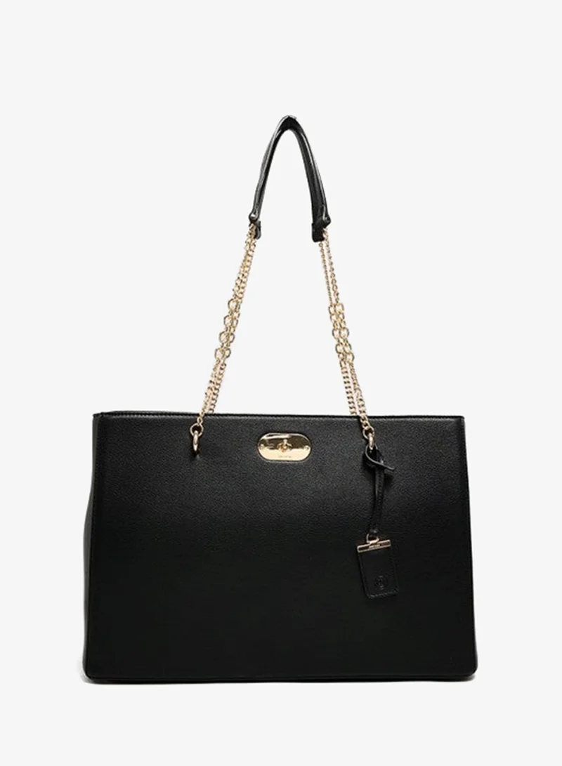 آن كلاين Anne Klein Textured Chain Link Straps Tote Bag