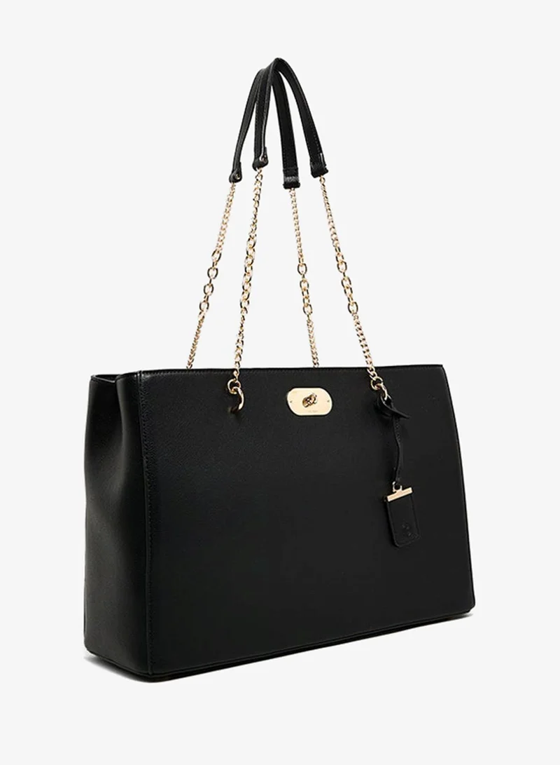 آن كلاين Anne Klein Textured Chain Link Straps Tote Bag