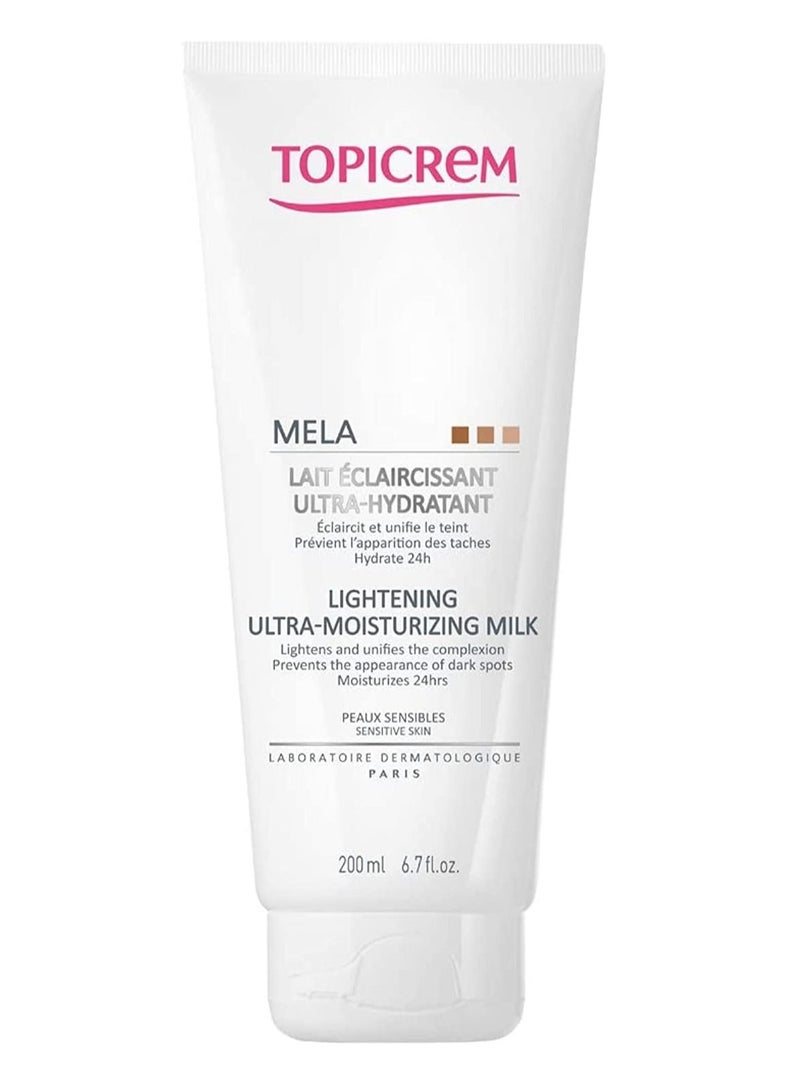 Topicrem Mela Lightening Ultra Hydrate Milk 200ml - Image 1
