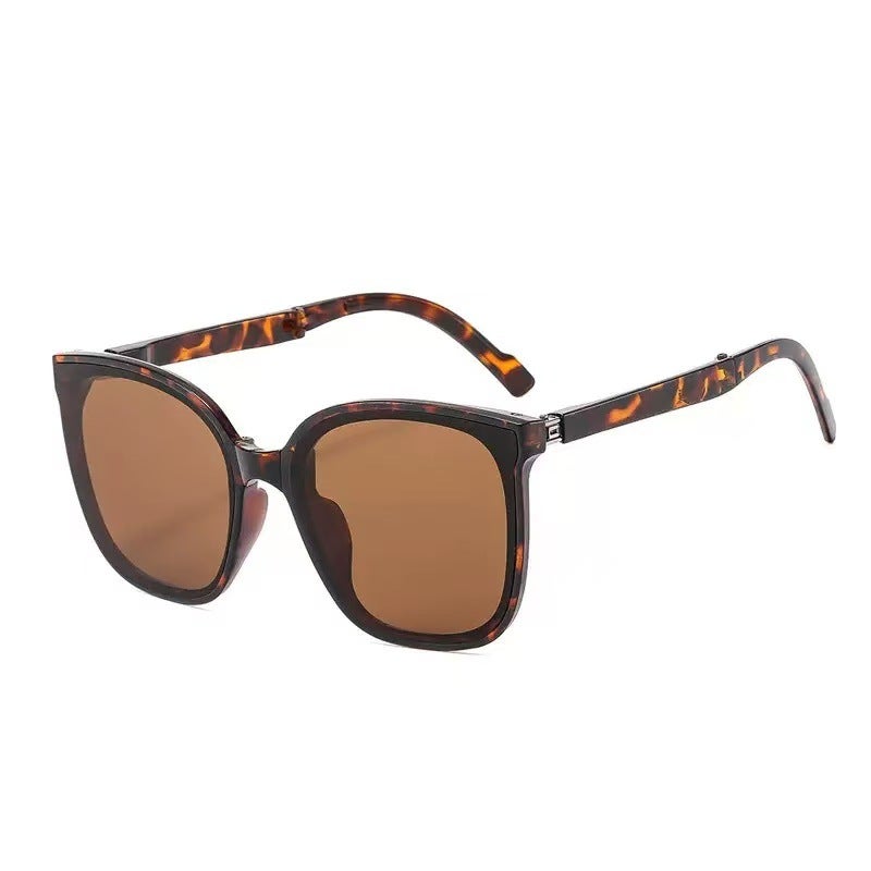 New Foldable Sunglasses, Popular On Xiaohongshu And Douyin, Korean Style, Fashionable And Unique, Polarized Sunglasses, - Image 1